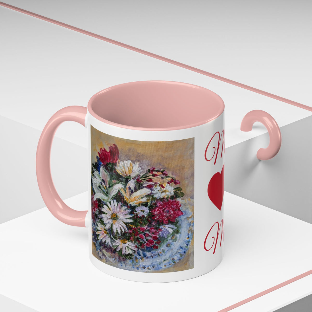 MOM Floral Bouquet Accent Coffee Mug — Chose  Interior 11/15oz