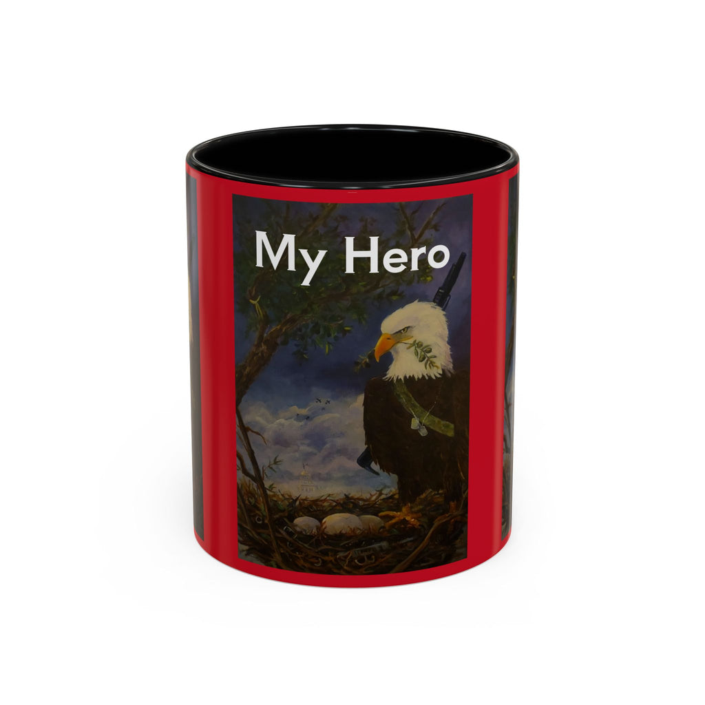 American Hero Patriotism Accent Coffee Mug