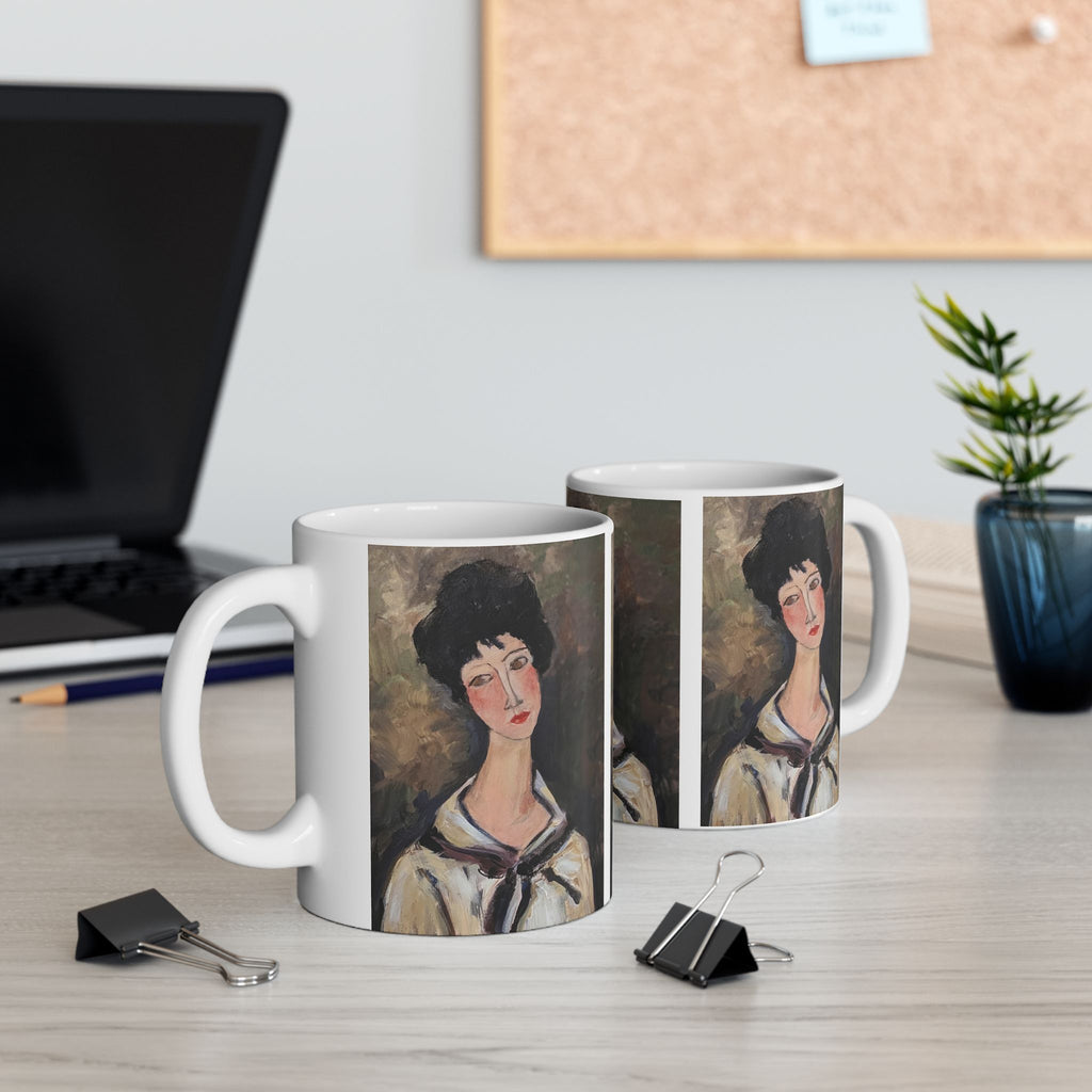 Modigliani's Study Portrait Ceramic Mug