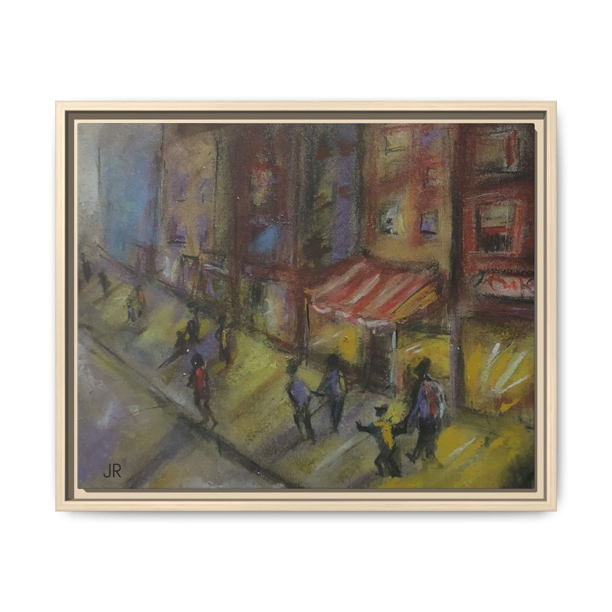Copy of Framed Canvas Print - Colorful Bell Peppers Still Life