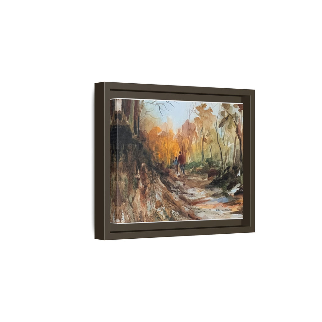 "Into the woods" by JR Framed Matte Canvas,   Multi-color frames)