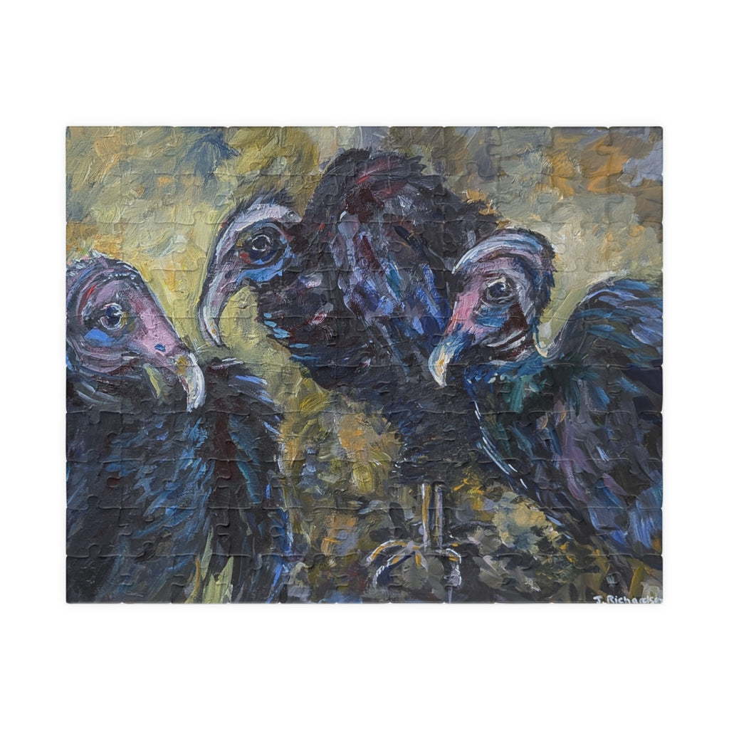3 Vultures Jigsaws Puzzle — 520/1014-Piece Floral Puzzle