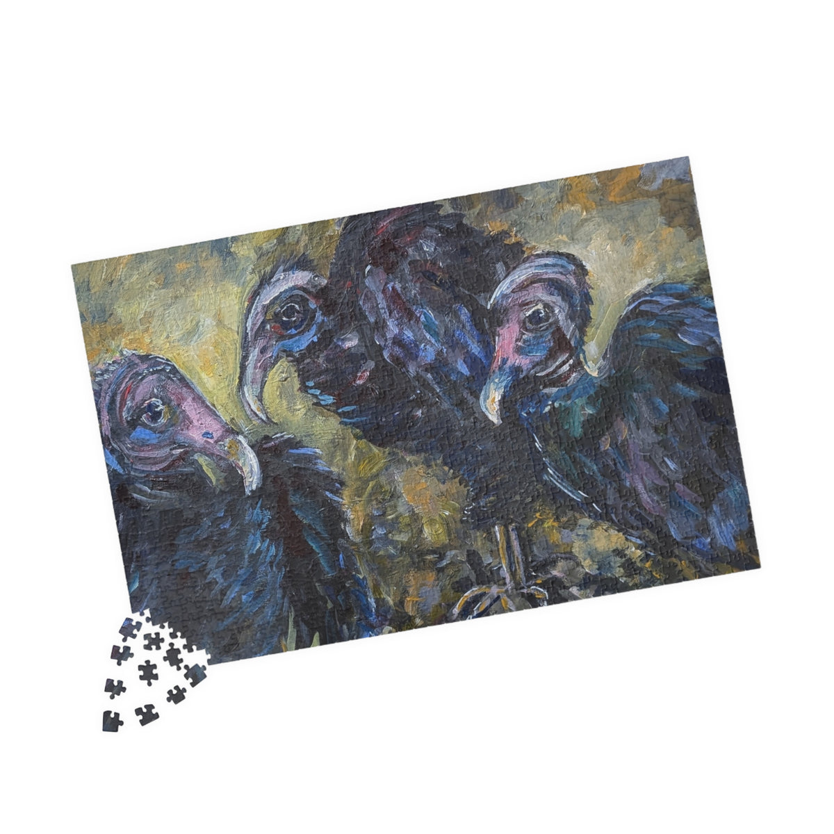 3 Vultures Jigsaws Puzzle — 520/1014-Piece Floral Puzzle