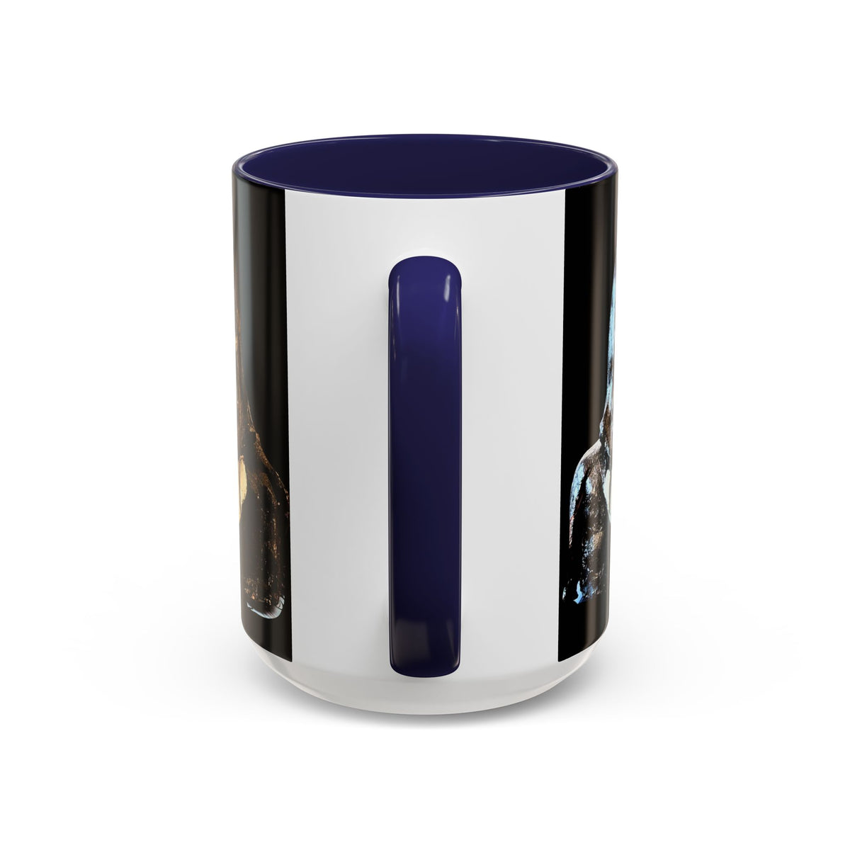 Stargazer Accent Coffee Mug – Black Accent Ceramic Mug (11/15oz)