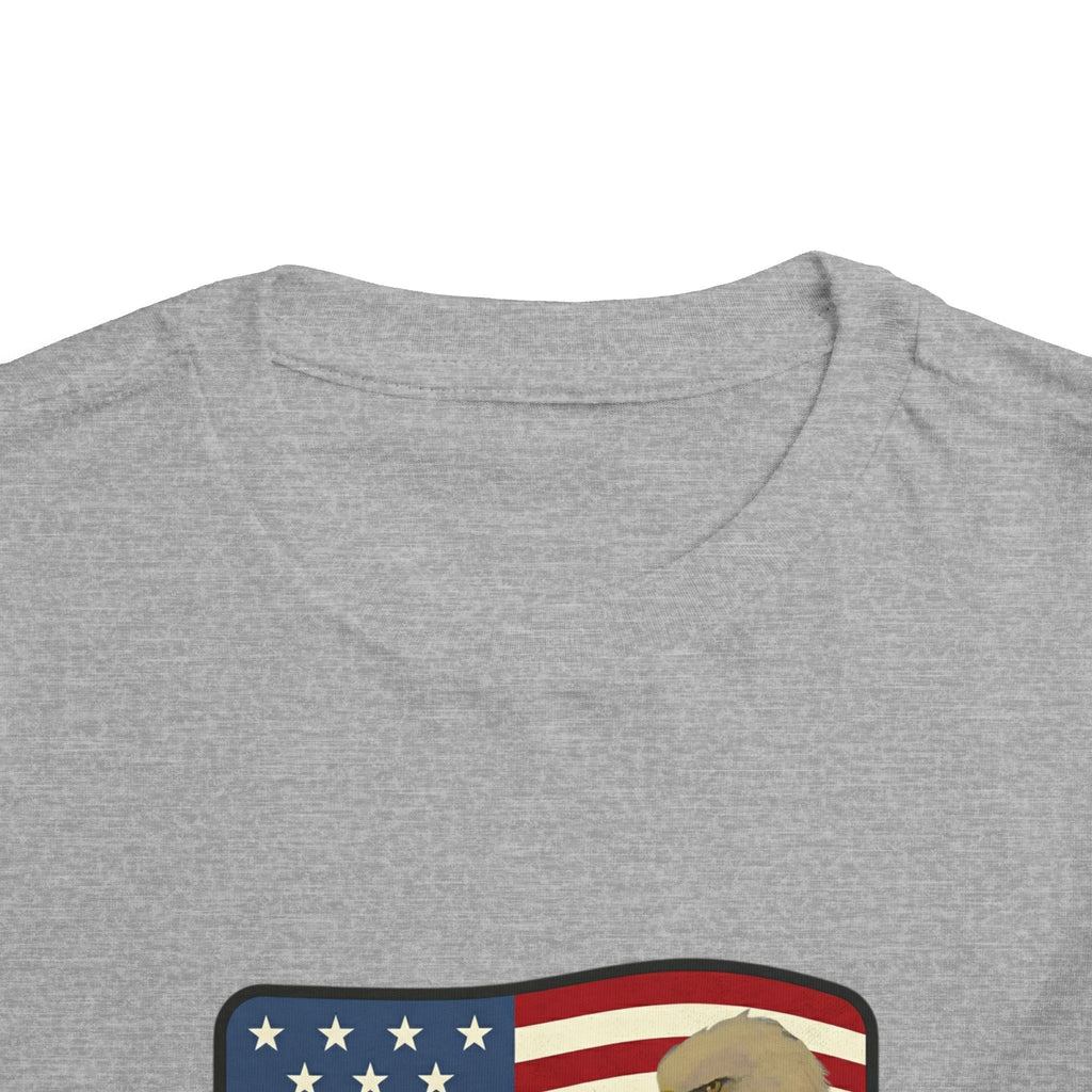 Patriotic Toddler Tee —2T - 5T Patriotic Bald Eagle "USA 2026" Graphic