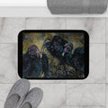 Vultures Painting Bath Mat | Dark Moody Bird Artwork