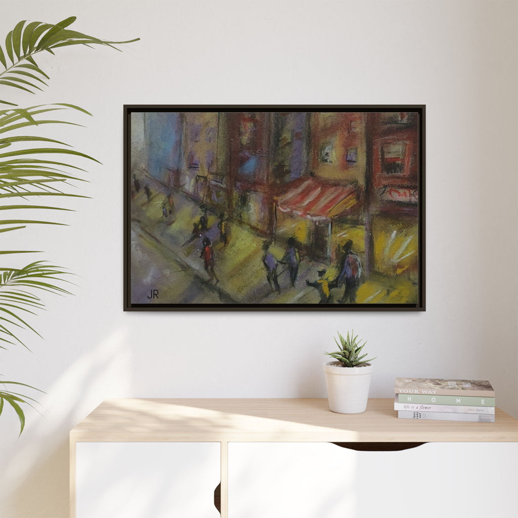 Copy of Framed Canvas Print - Colorful Bell Peppers Still Life