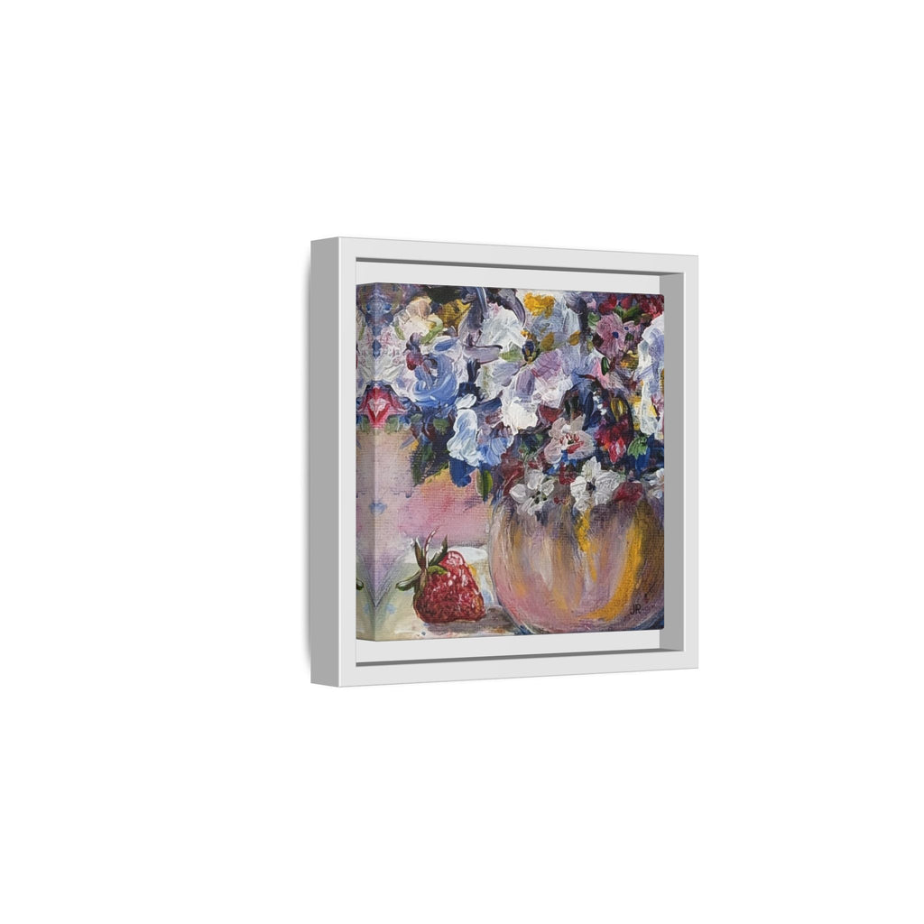Framed Floral Still Life Matte Canvas Print