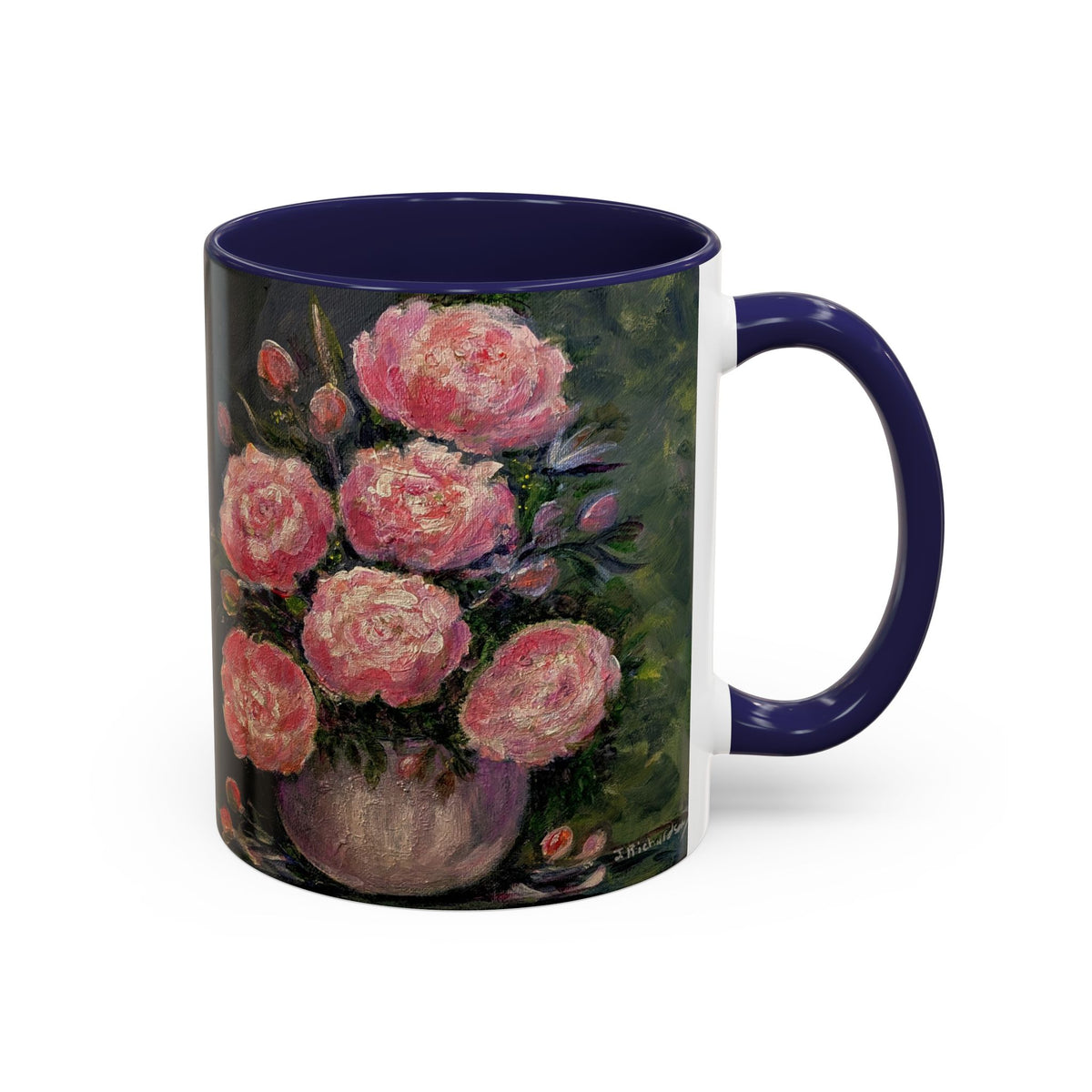 Pink Peony Bouquet Accent Coffee Mug — Chose  Interior 11/15oz