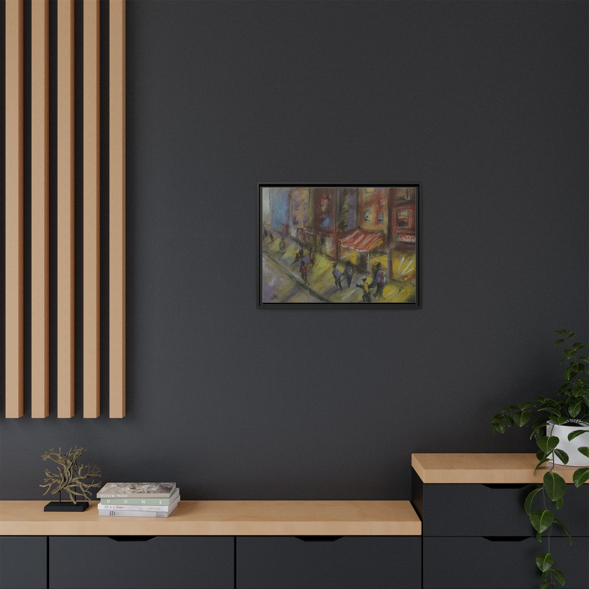 Copy of Framed Canvas Print - Colorful Bell Peppers Still Life