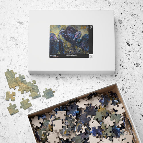 3 Vultures Jigsaws Puzzle — 520/1014-Piece Floral Puzzle