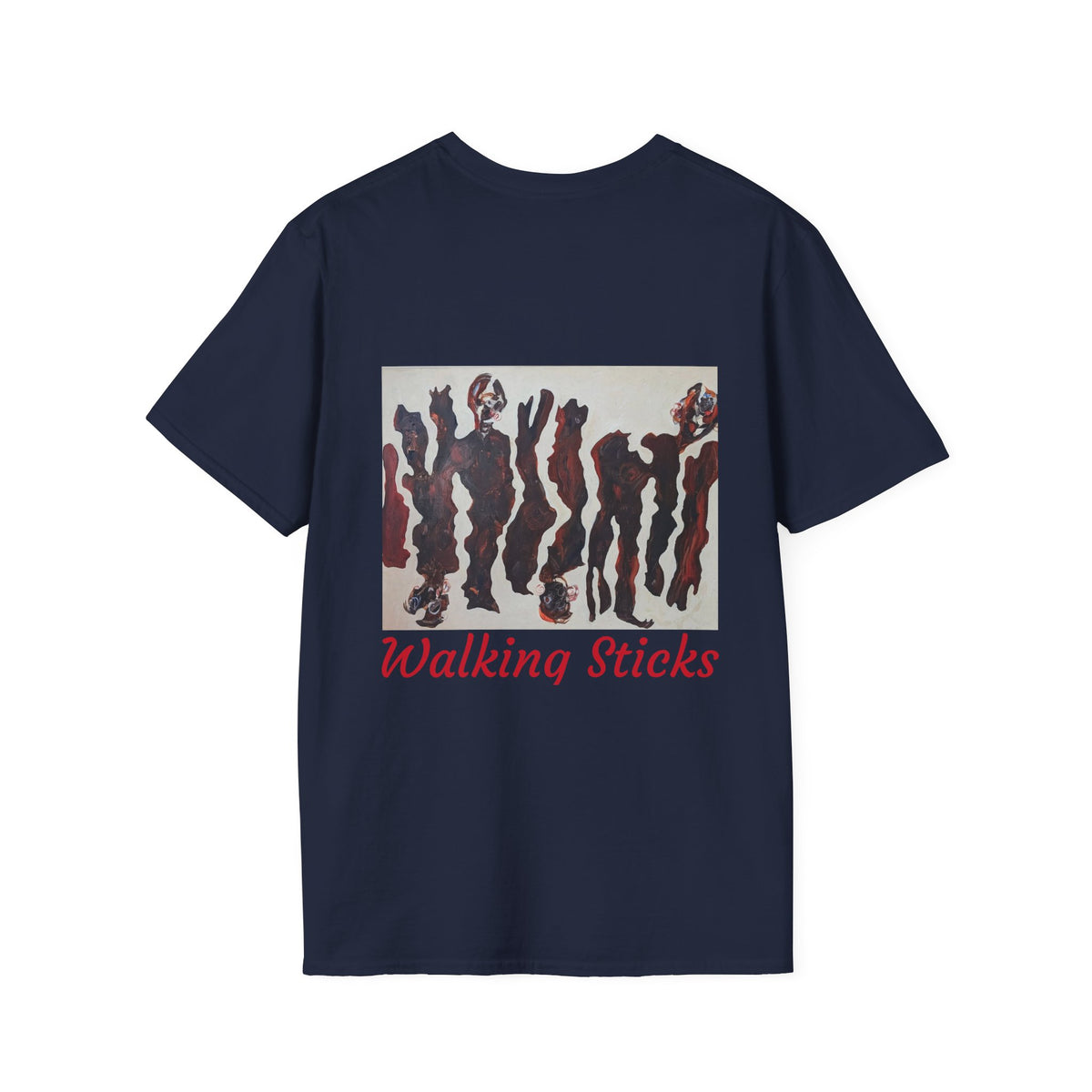 Abstract war figures Unisex TShirt 2sided chest logo & back design