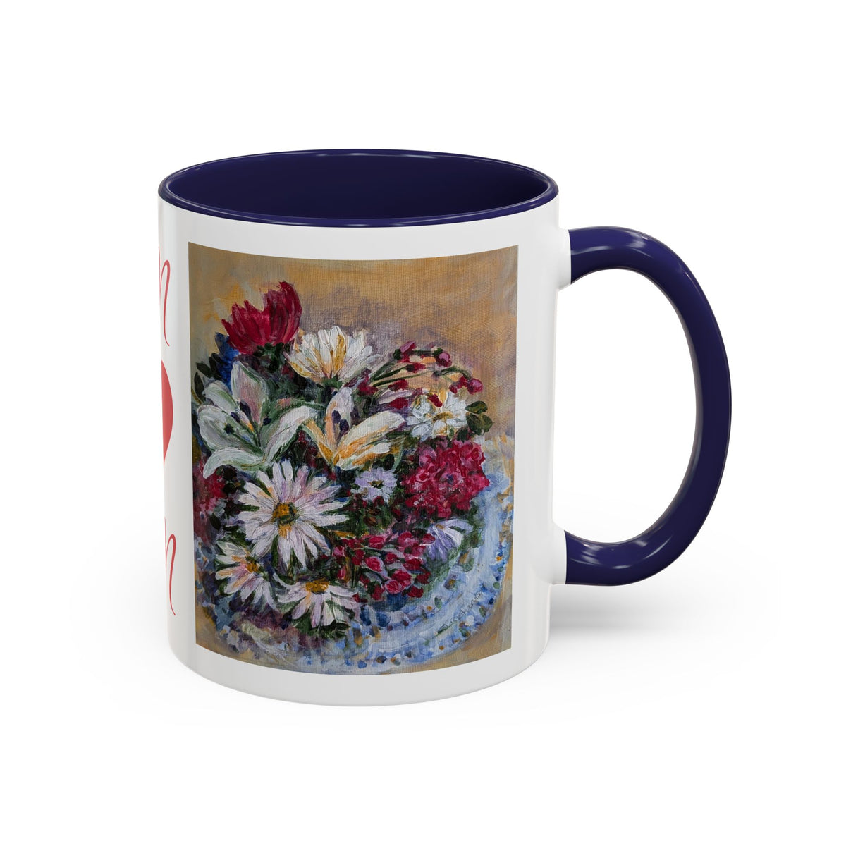 MOM Floral Bouquet Accent Coffee Mug — Chose  Interior 11/15oz