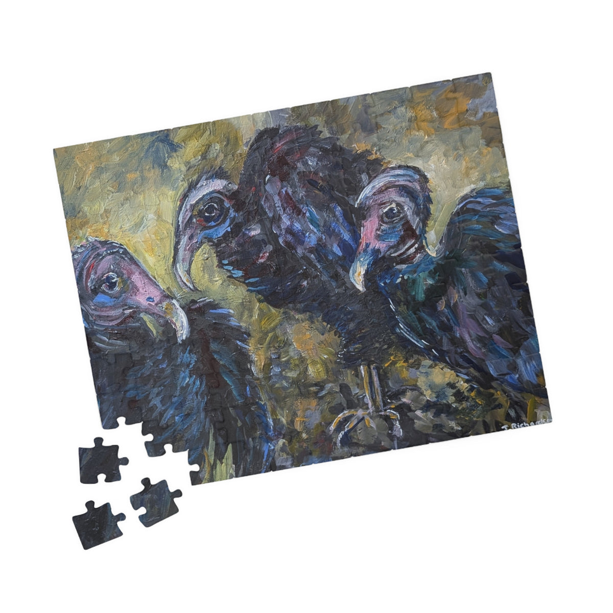 3 Vultures Jigsaws Puzzle — 520/1014-Piece Floral Puzzle
