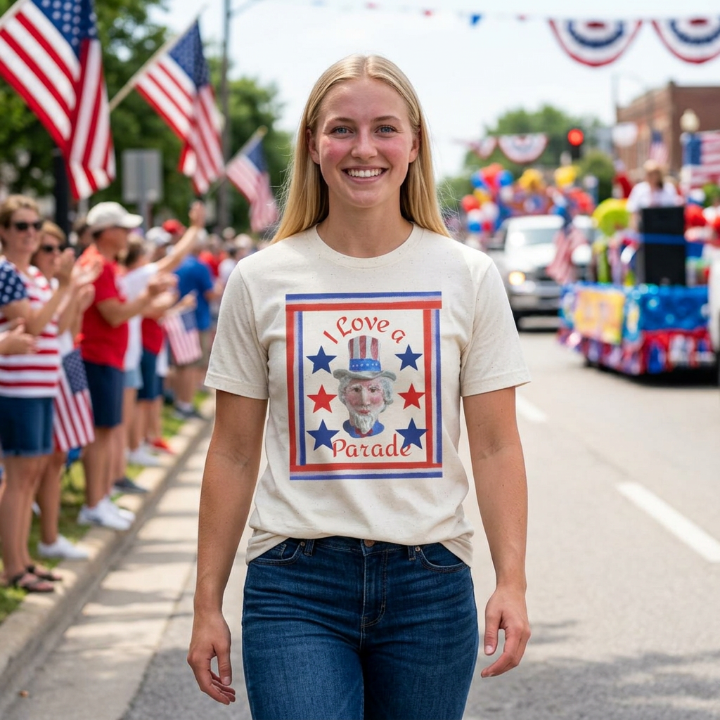 Patriotic Parade T-Shirt —  Uncle Sam Design