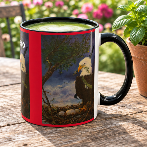 American Hero Patriotism Accent Coffee Mug