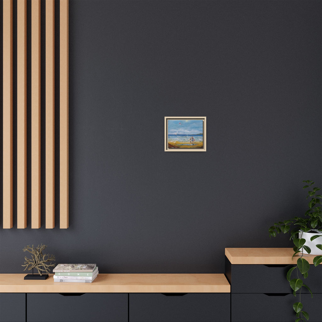 Red Kite Oceanside Framed Matte Canvas Wall Art