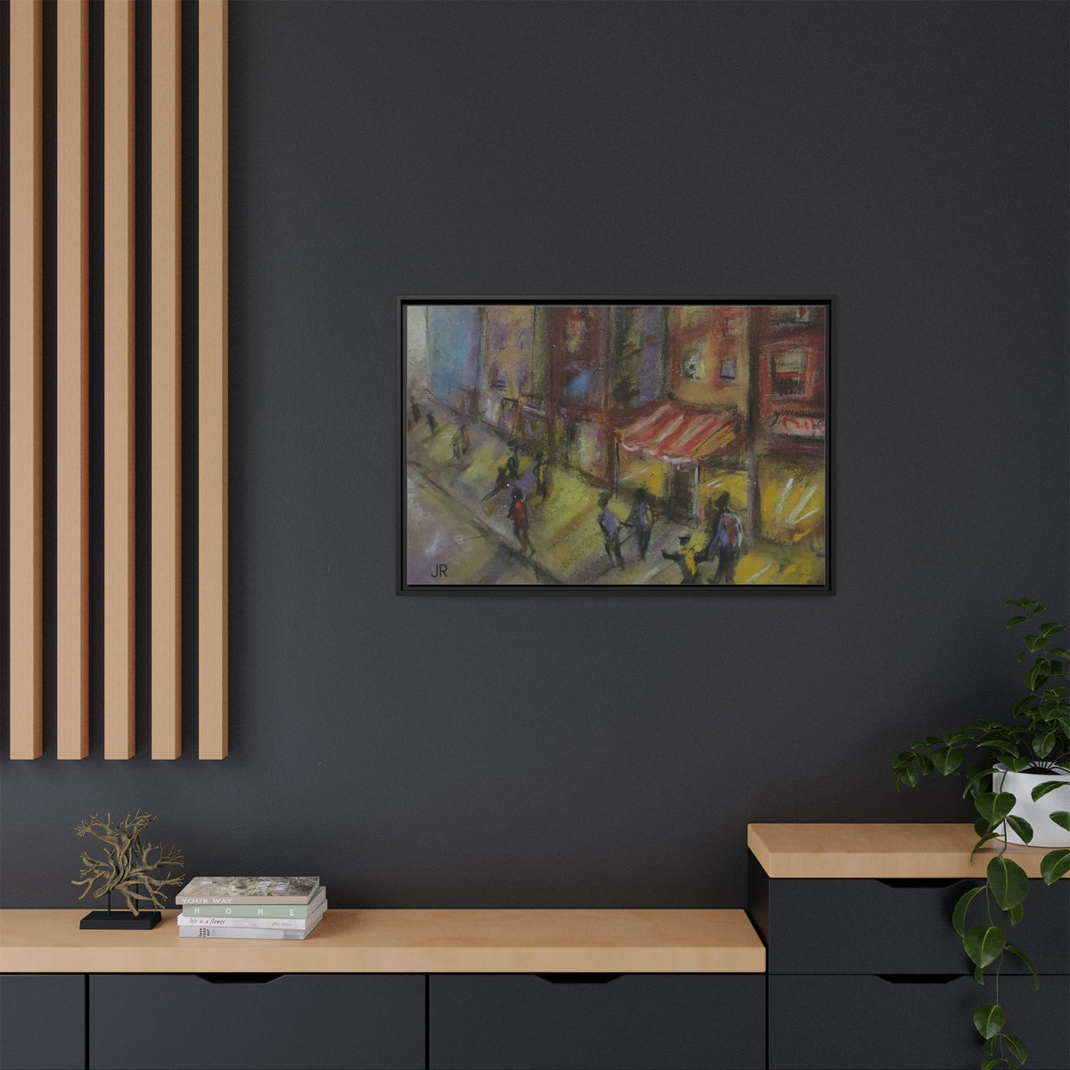Copy of Framed Canvas Print - Colorful Bell Peppers Still Life