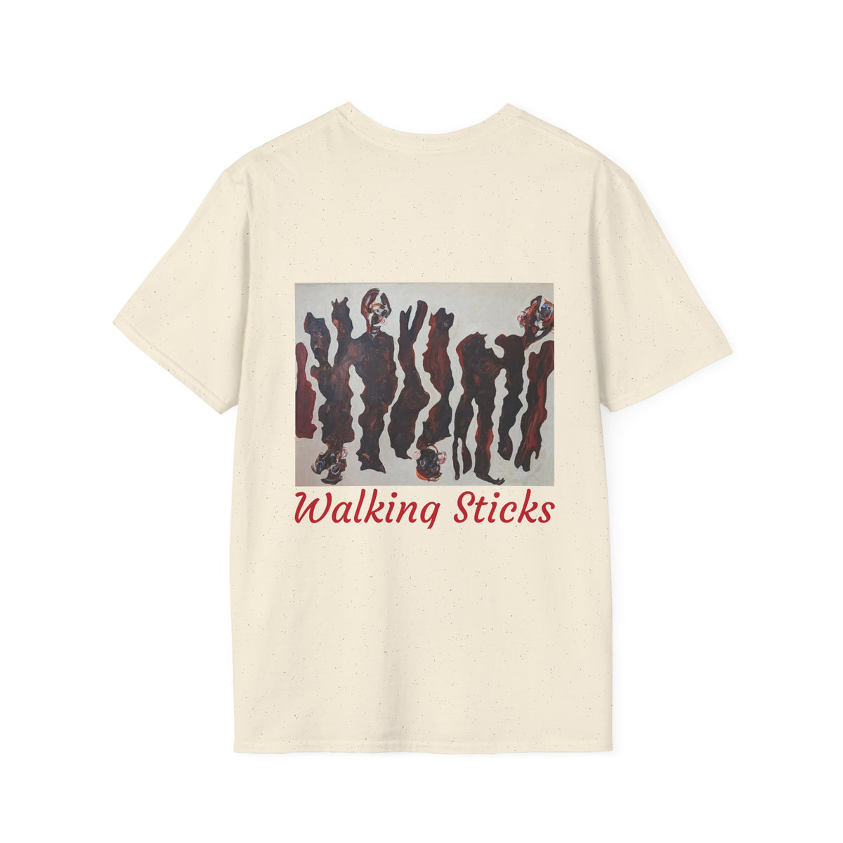 Abstract war figures Unisex TShirt 2sided chest logo & back design