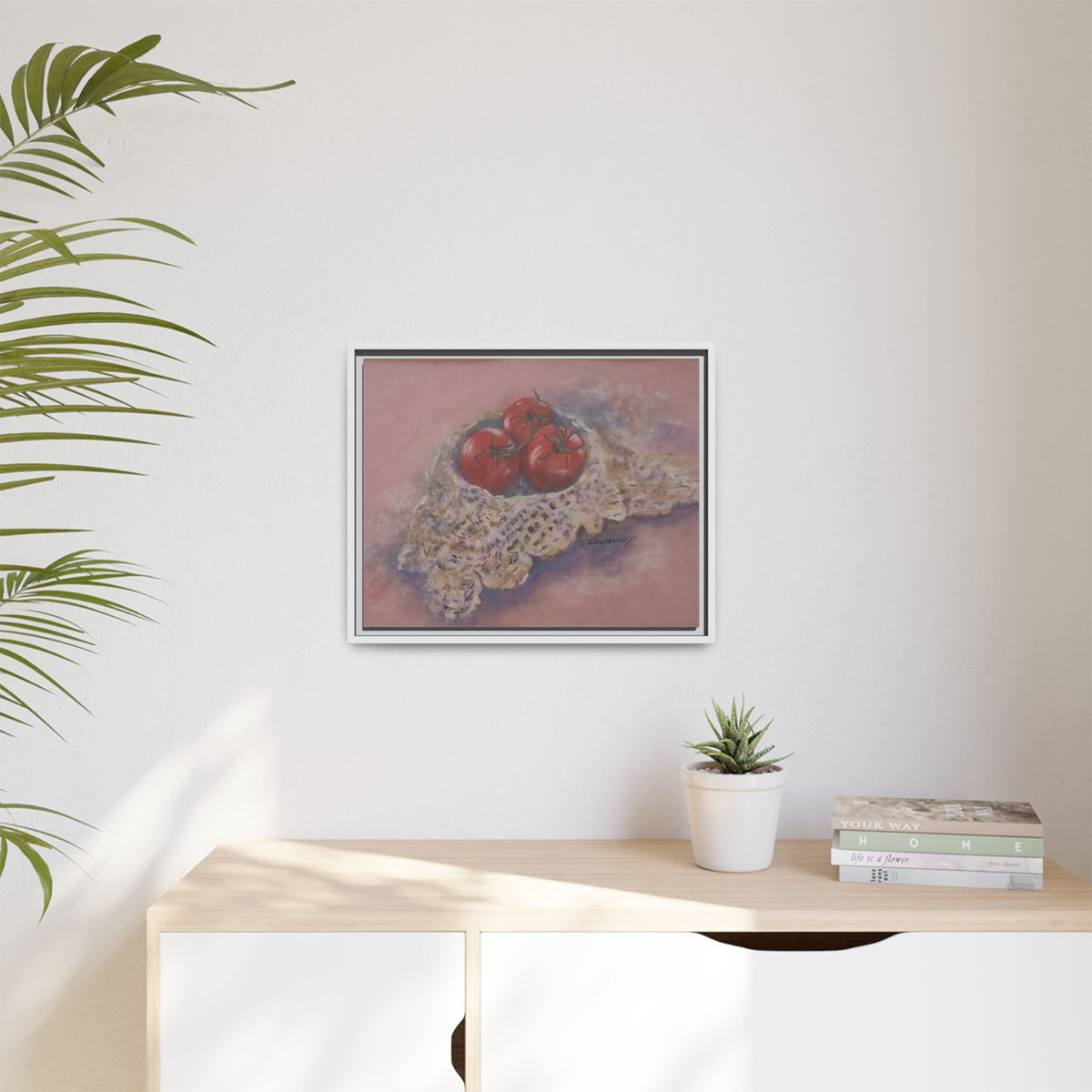 Tomato Still Life Matte Canvas Framed | Kitchen Wall Art