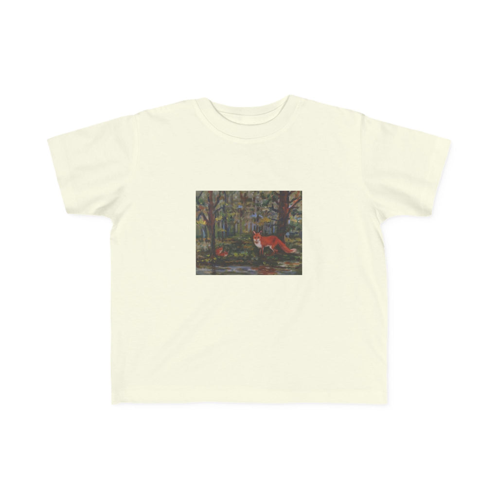 Fox Family Toddler Tee Cute Woodland Animal TShirt for Kids