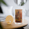Peaceful Monk Sipper Glass, 16oz Tempered Glass