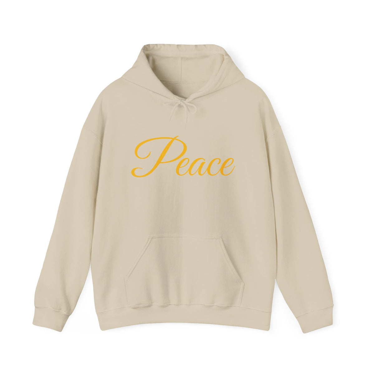 Hooded Sweatshirt back design Peace on front