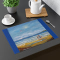 Beach Scene Coastal Placemat l Cotton Sold individually