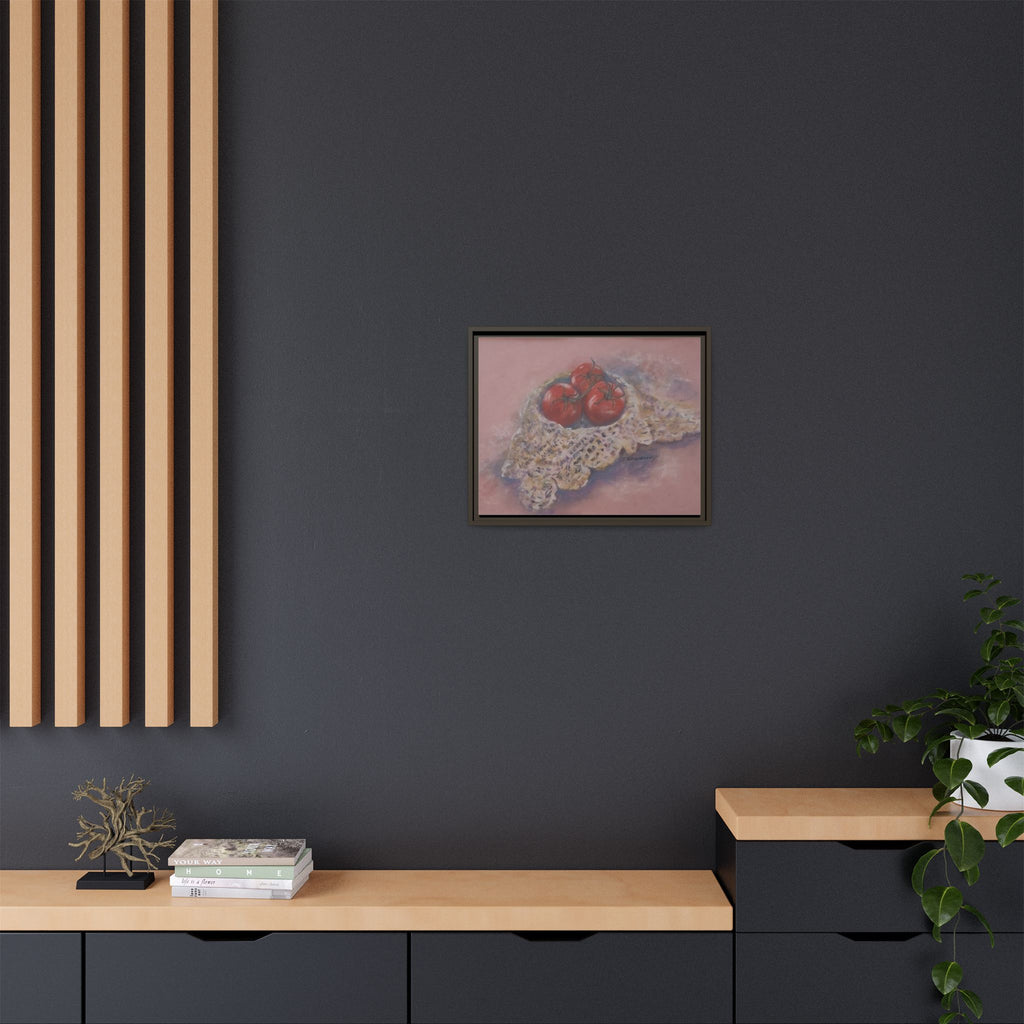 Tomato Still Life Matte Canvas Framed | Kitchen Wall Art