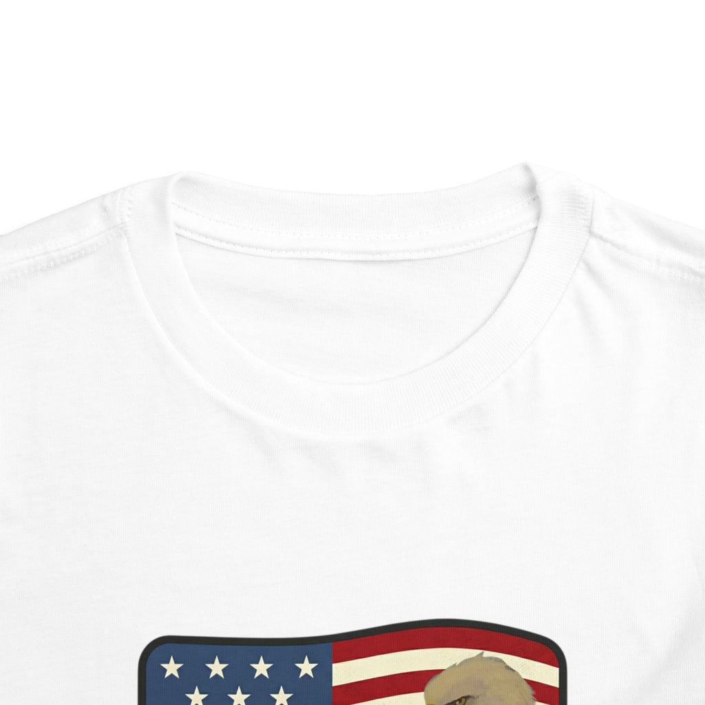 Patriotic Toddler Tee —2T - 5T Patriotic Bald Eagle "USA 2026" Graphic