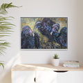 3 Vultures Painting  Framed Matte Canvas