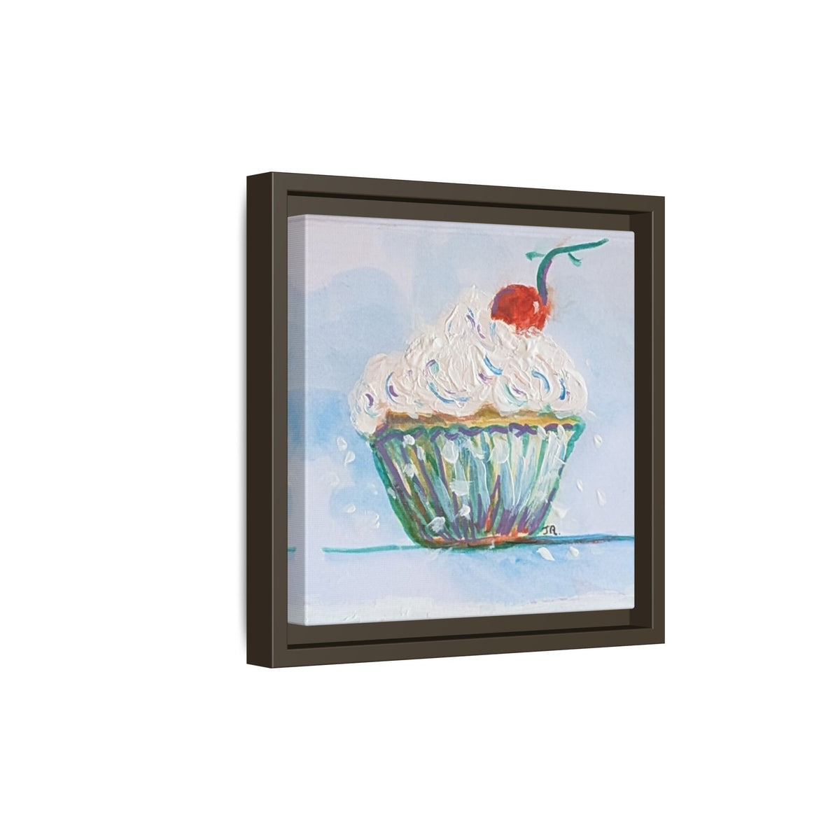 Cupcake Canvas Art Print — Framed Matte Wall Decor