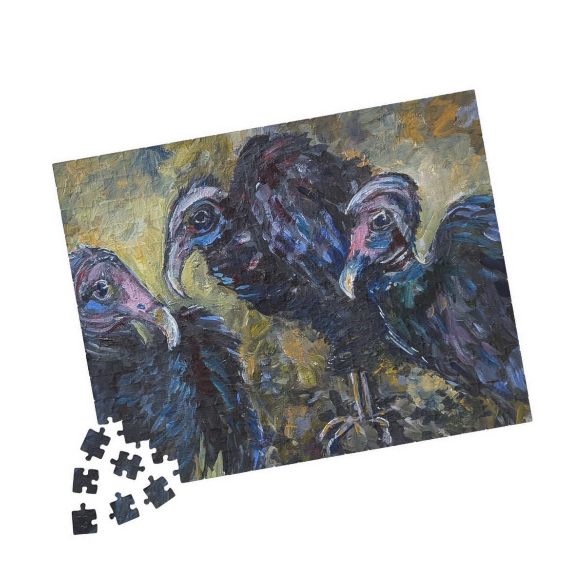 3 Vultures Jigsaws Puzzle — 520/1014-Piece Floral Puzzle