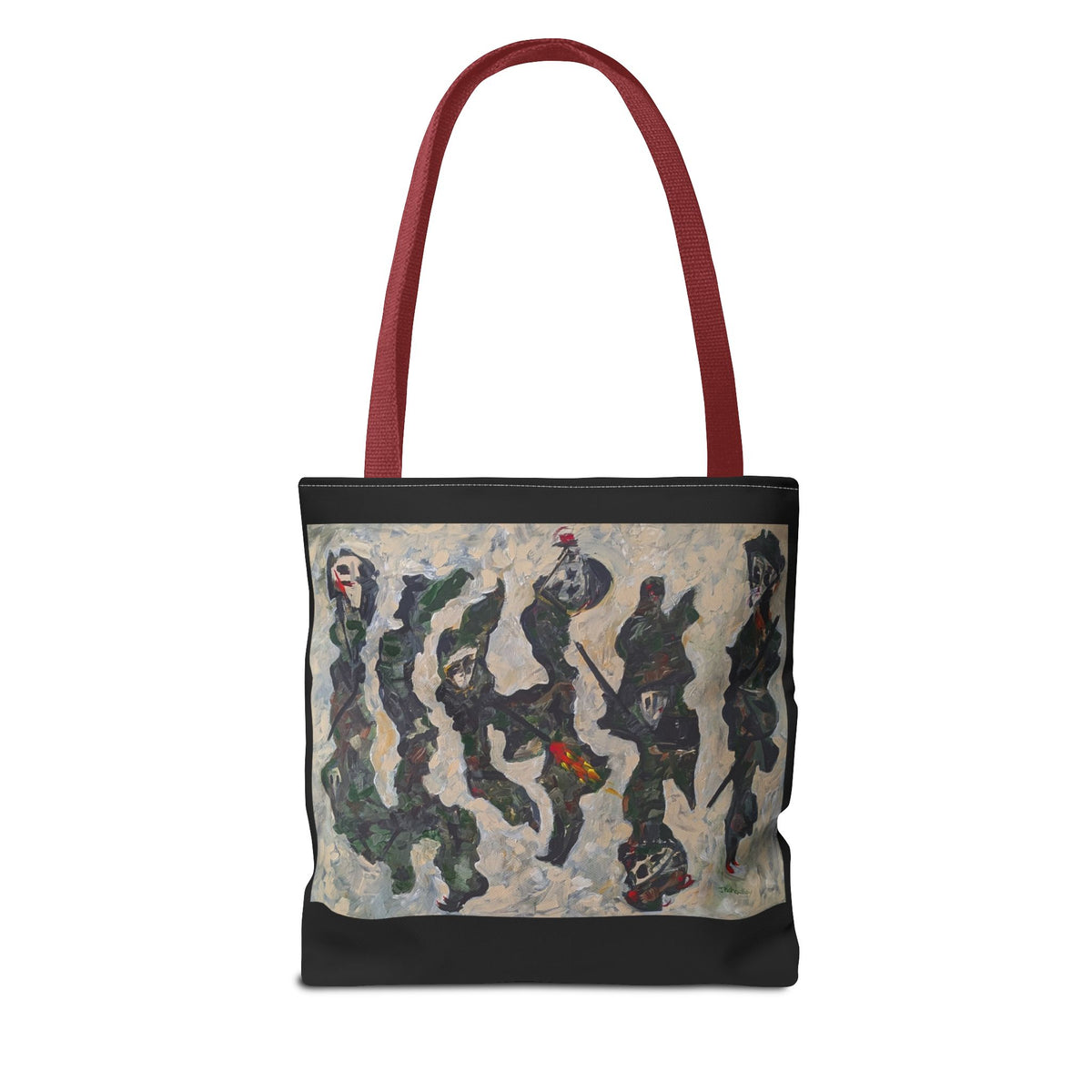 Tote Bag — 'war games' Red Text Graphic Tote