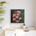 Copy of Framed Floral Canvas Wall Art — Pink Peonies in Vase