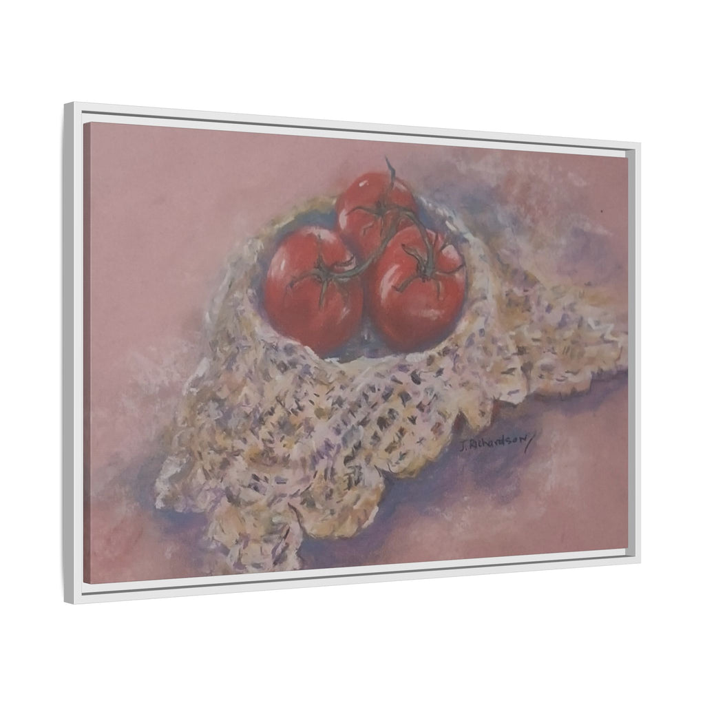 Tomato Still Life Matte Canvas Framed | Kitchen Wall Art
