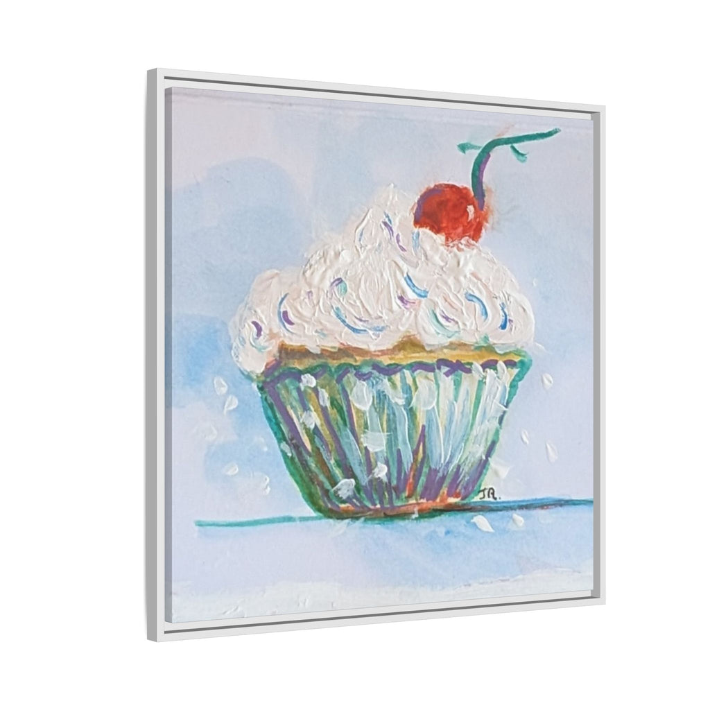 Cupcake Canvas Art Print — Framed Matte Wall Decor