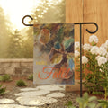 Fall Garden Flag – "Hello Fall" Watercolor Leaves Garden Banner